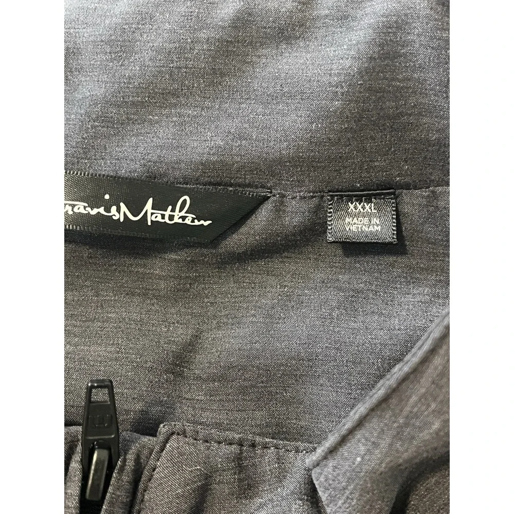Travis Mathew Top Of The Line Golf Vest Men's XXXL Gray Full Zip